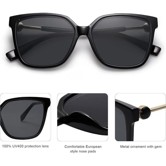 ✨Women\'s Brown Fashion Square Sunglasses Trendy UV Protection Lens Sunglasses main image 4